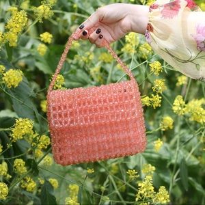 Sam Edelman beaded bag in peach